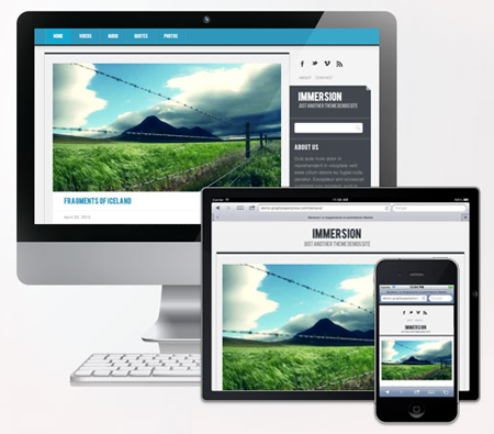 Immersion WordPress Theme for iPhone Immersion WordPress Theme for iPhone