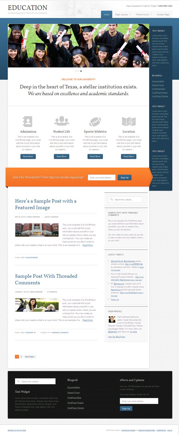 Education 2.0 WordPress Institutions Theme Education 2.0 WordPress Institutions Theme