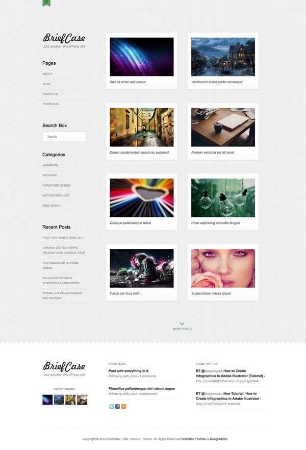 Briefcase Free WordPress Theme Briefcase Free WordPress Theme