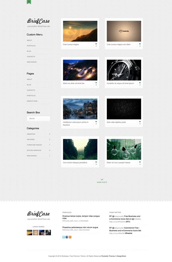 Briefcase Pro WordPress Portfolio Theme Briefcase Pro WordPress Portfolio Theme