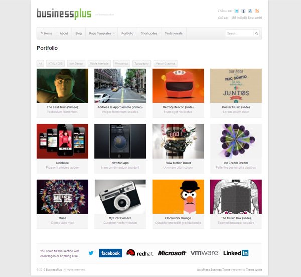 BusinessPlus WP Portfolio Page Theme BusinessPlus WP Portfolio Page Theme