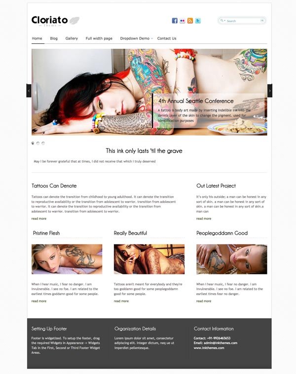 Cloriato WordPress Theme Cloriato WordPress Theme