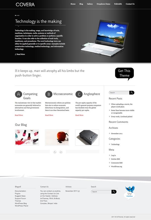 Covera WordPress Technology Theme Covera WordPress Technology Theme