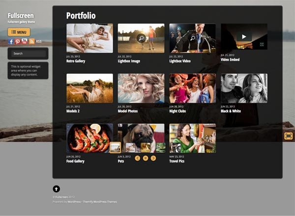 Fullscreen WordPress Portfolio Theme Fullscreen WordPress Portfolio Theme