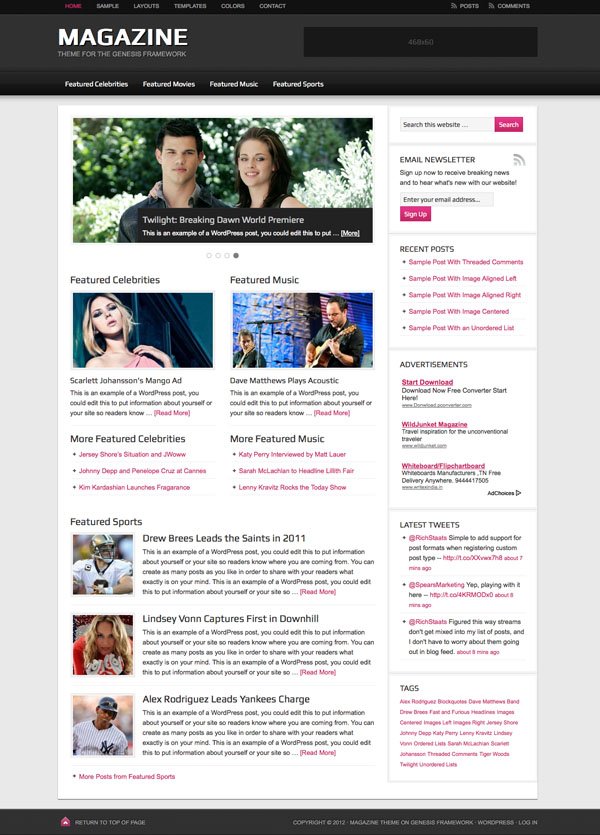 Magazine 2.1 WordPress Responsive Theme Magazine 2.1 WordPress Responsive Theme