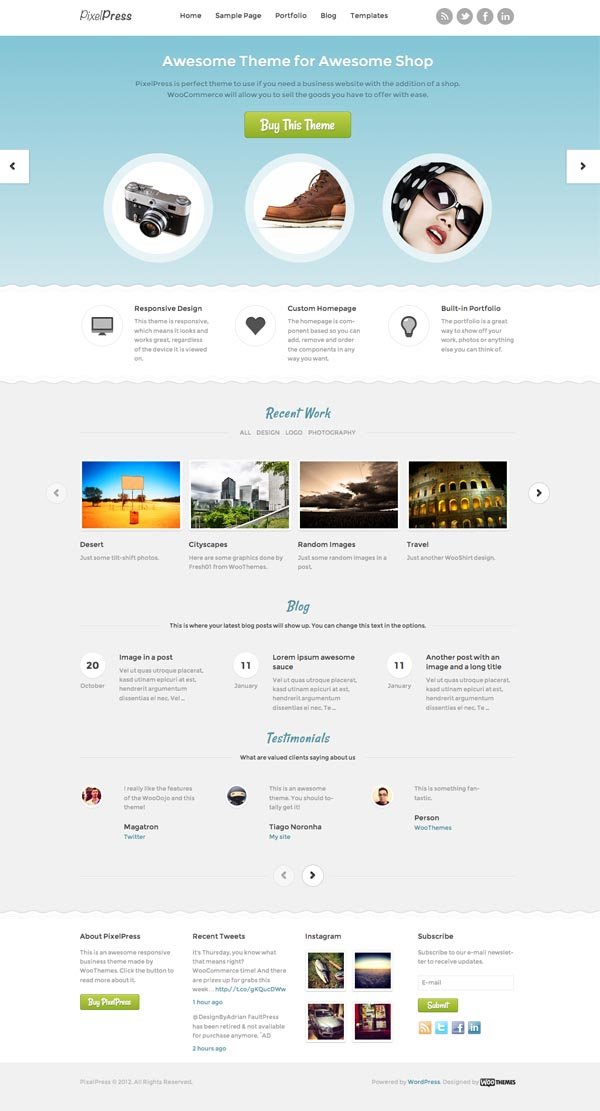 PixelPress Business WordPress Theme PixelPress Business WordPress Theme