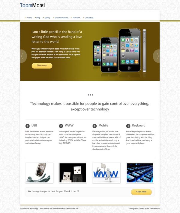 ToomMorel Free WordPress Theme ToomMorel Free WordPress Theme
