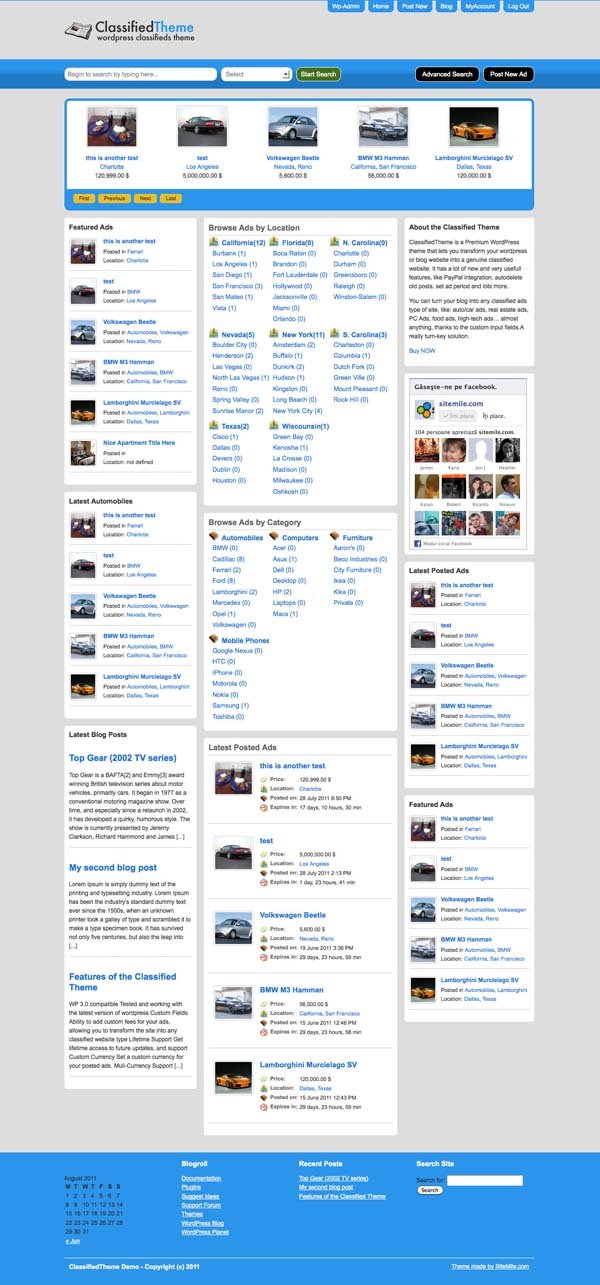 WordPress Classified Ads Theme WordPress Classified Ads Theme