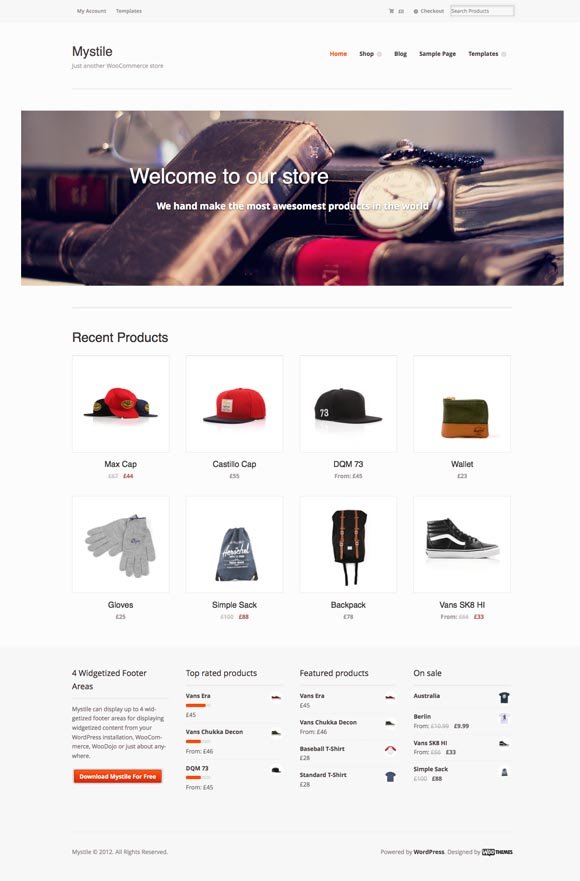 Mystile Free WooCommerce Theme Mystile Free WooCommerce Theme