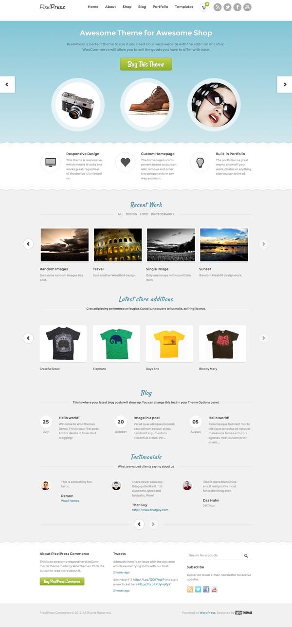 PixelPress Commerce Responsive WordPress Theme PixelPress Commerce Responsive WordPress Theme