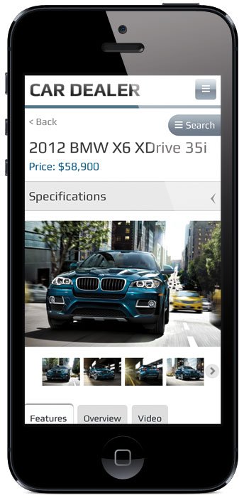 Car Dealer v2 WordPress Mobile Photo Gallery Theme