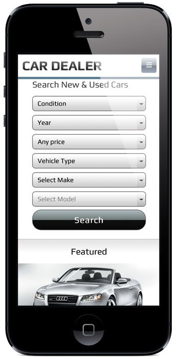 Car Dealer v2 WordPress Mobile Search Theme
