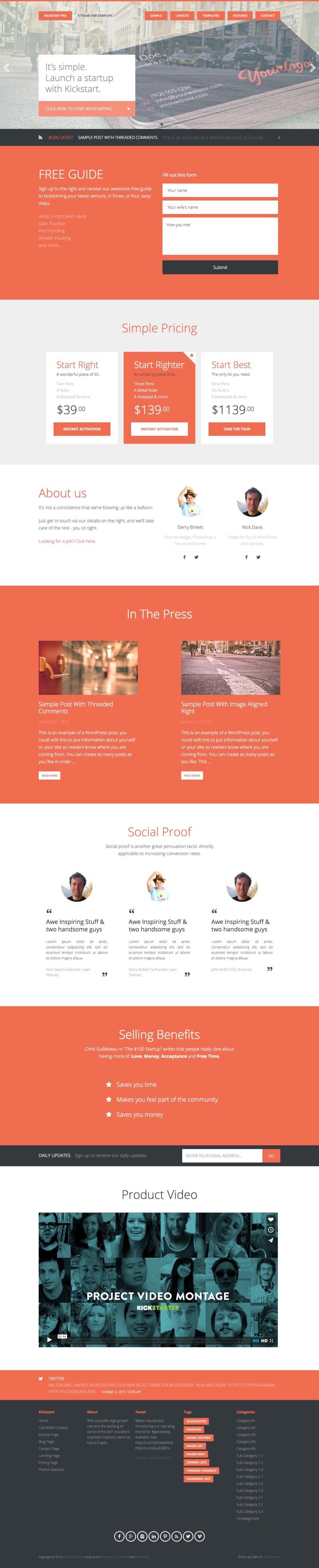 Kickstart Pro WordPress Genesis Framework Theme Kickstart Pro WordPress Genesis Framework Theme