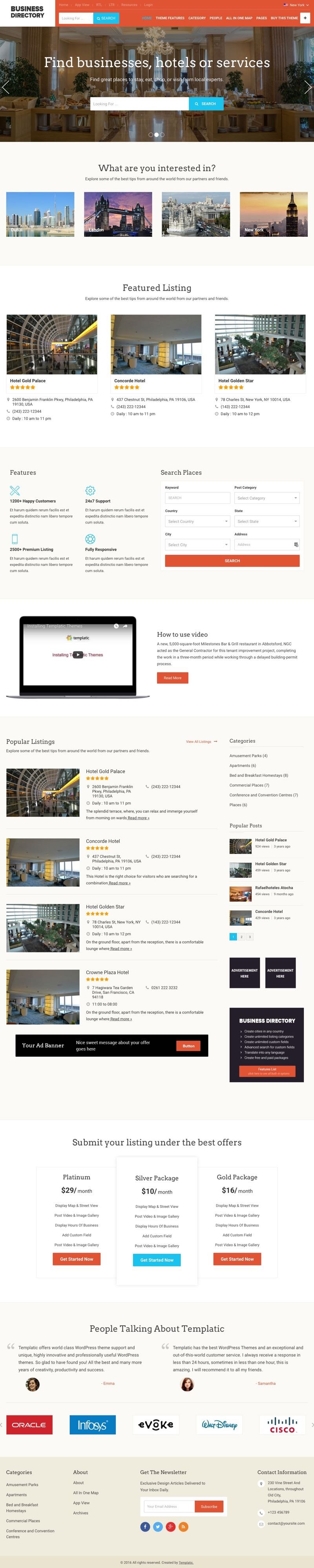 Business Directory WordPress Theme Business Directory WordPress Theme