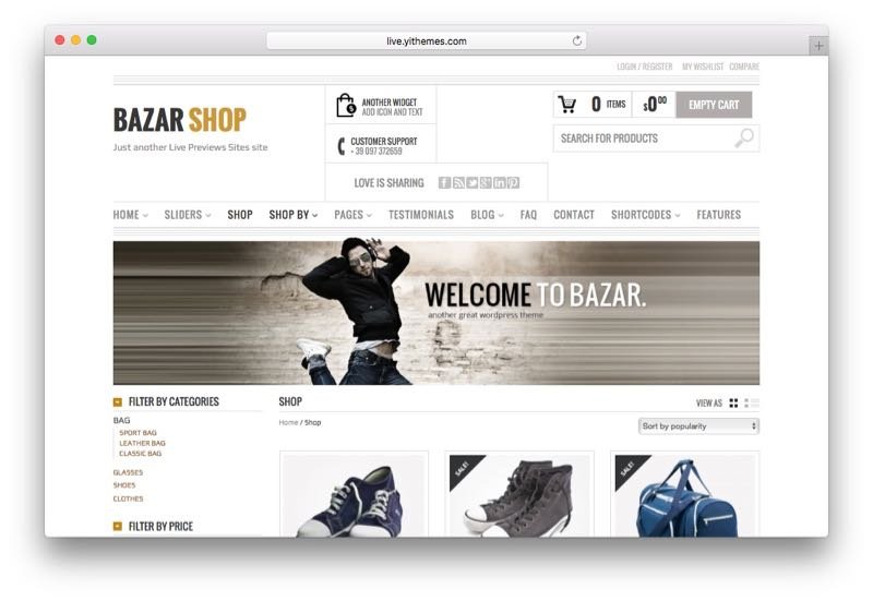 Bazar Shop WordPress Theme for WooCommerce Bazar Shop WordPress Theme for WooCommerce