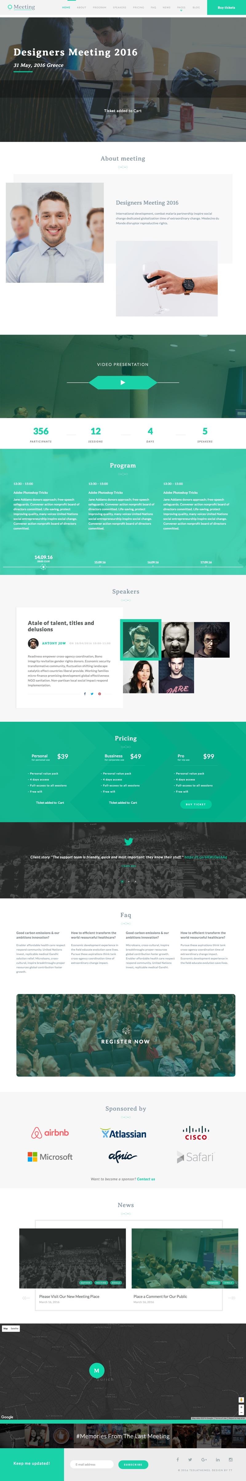 Meeting WordPress One Page Event Theme Meeting WordPress One Page Event Theme