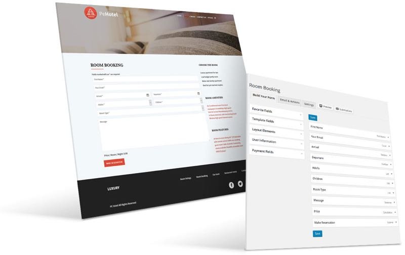 PE Hotel WordPress Theme Room Booking View PE Hotel WordPress Theme Room Booking View